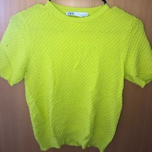 Neon Green Zara Top